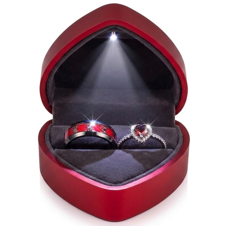 Red Heart Box with light